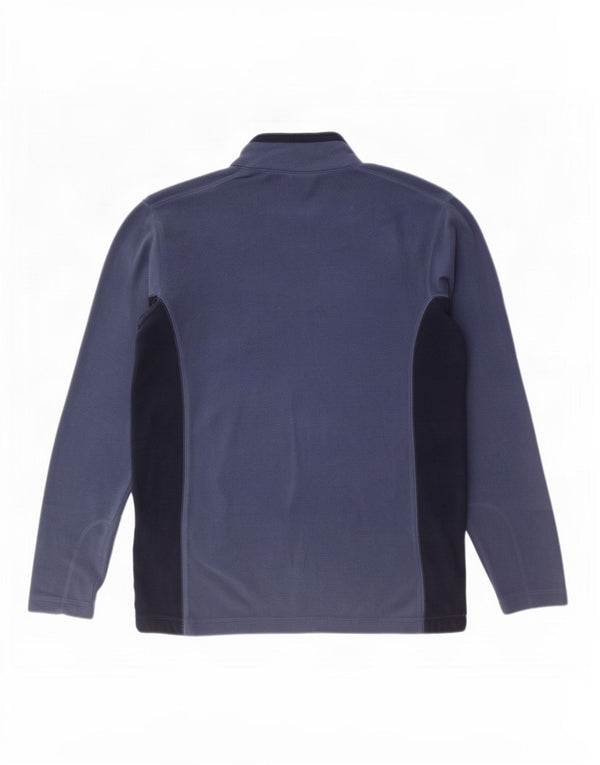 Columbia Pull Polaire à Col Zippé Homme Bleu Moyen Colourblock