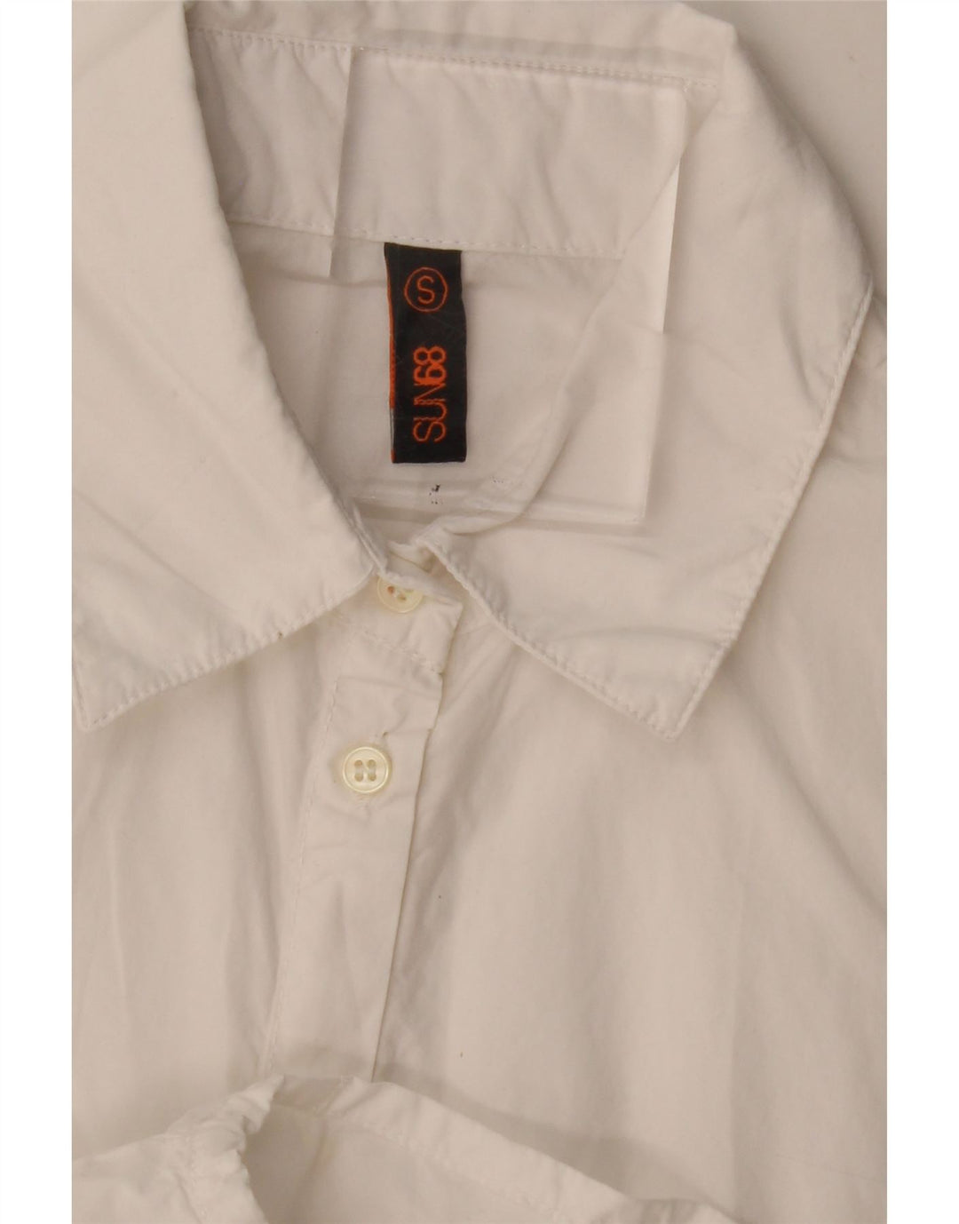 Sun68 Robe chemise pour femme UK 10 Small Blanc