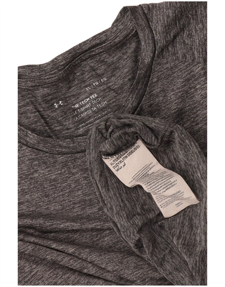 Under Armour T-Shirt Top XL Homme Gris Moucheté Polyester
