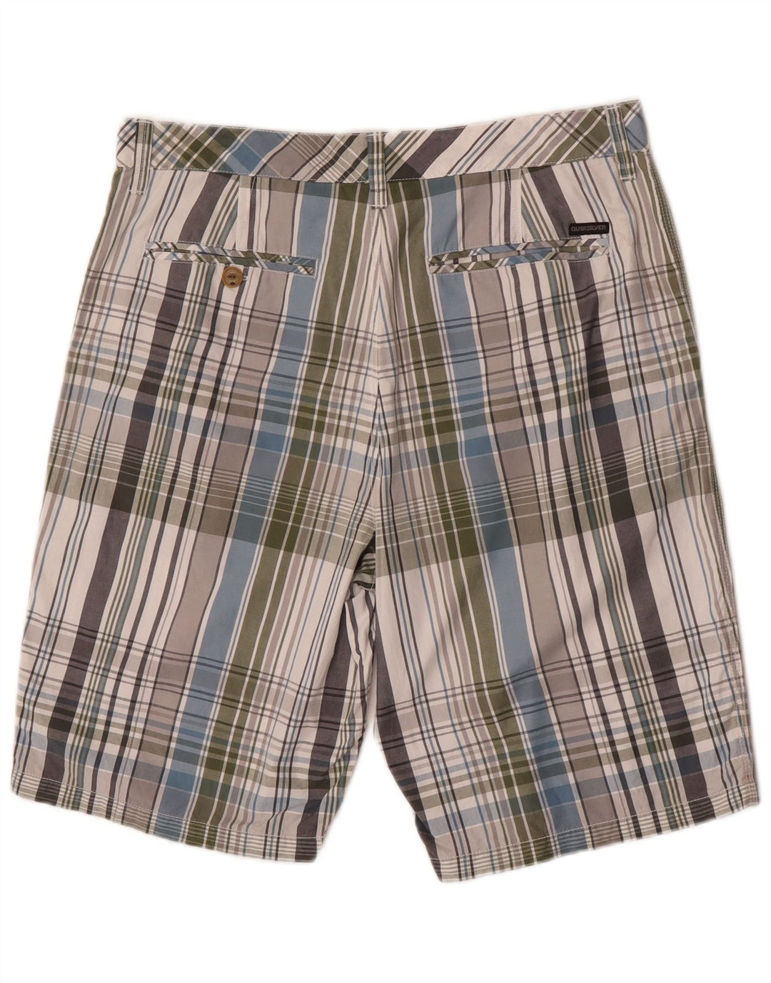 Quiksilver Short Chino Homme W34 Grand Carreau Multicolore Coton