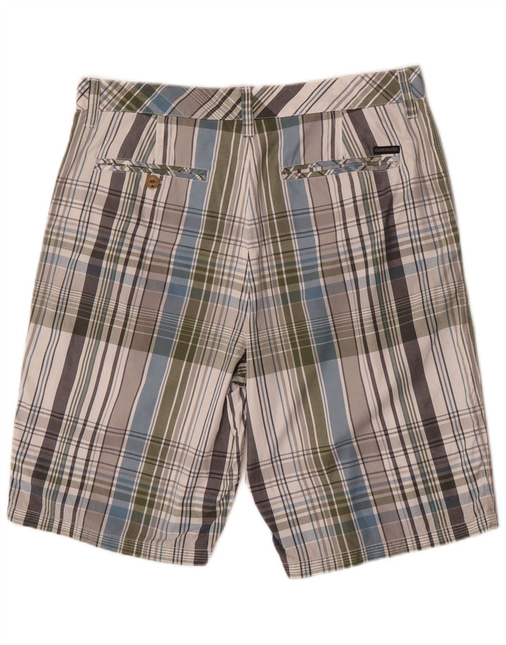 Quiksilver Short Chino Homme W34 Grand Carreau Multicolore Coton