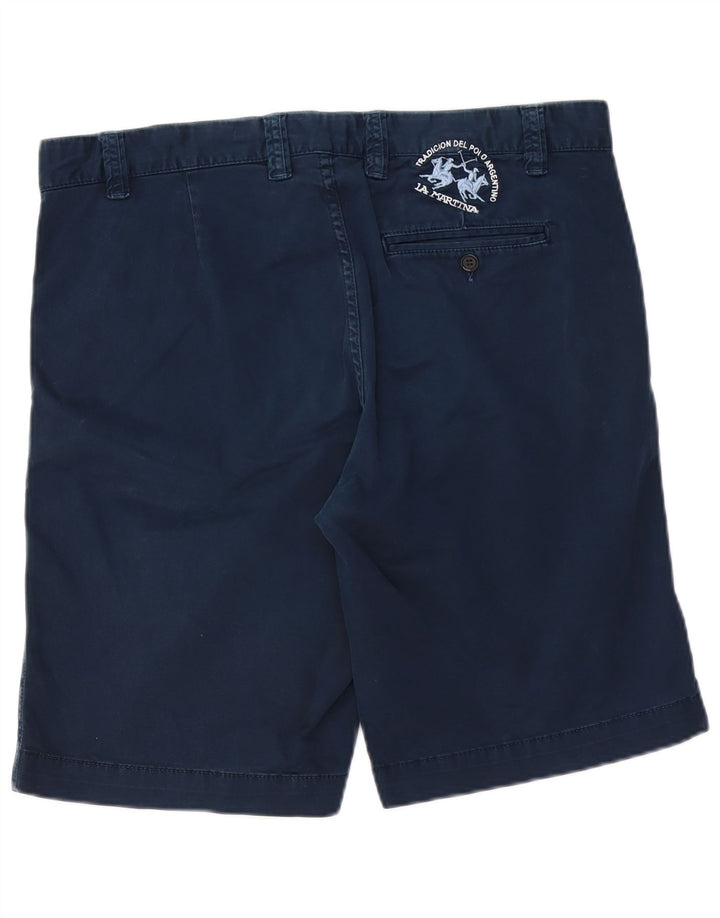 LA MARTINA Short Chino Homme W38 XL Bleu Marine