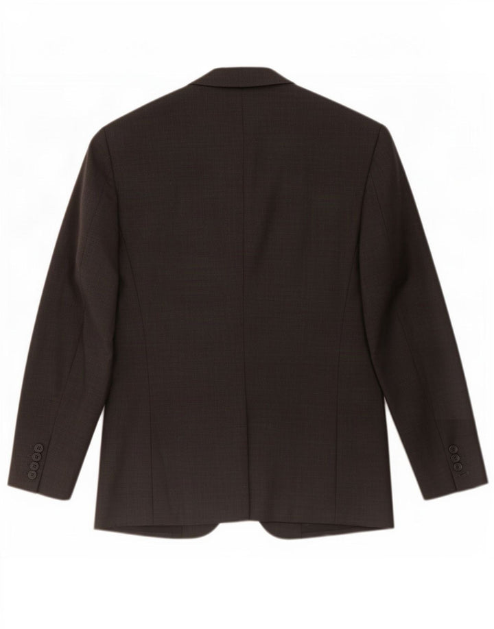 All Saints Veste blazer à 2 boutons pour homme UK 38 Noir moyen Polyester