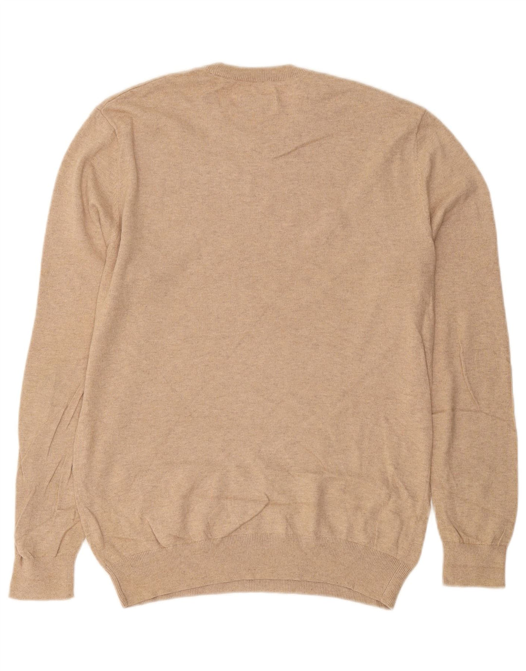 JACK WILLS Pull Col Rond Homme Beige Moyen Moucheté Coton