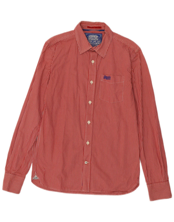Superdry Chemise Homme Grandes Rayures Rouges En Coton