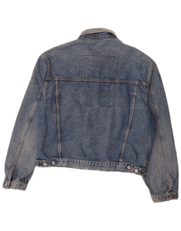 Enrico Coveri Veste en jean pour homme UK 40 Large Bleu Coton