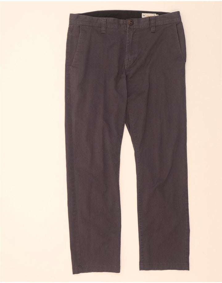 Volcom Pantalon Chino Droit Homme W34 L32 Gris Coton