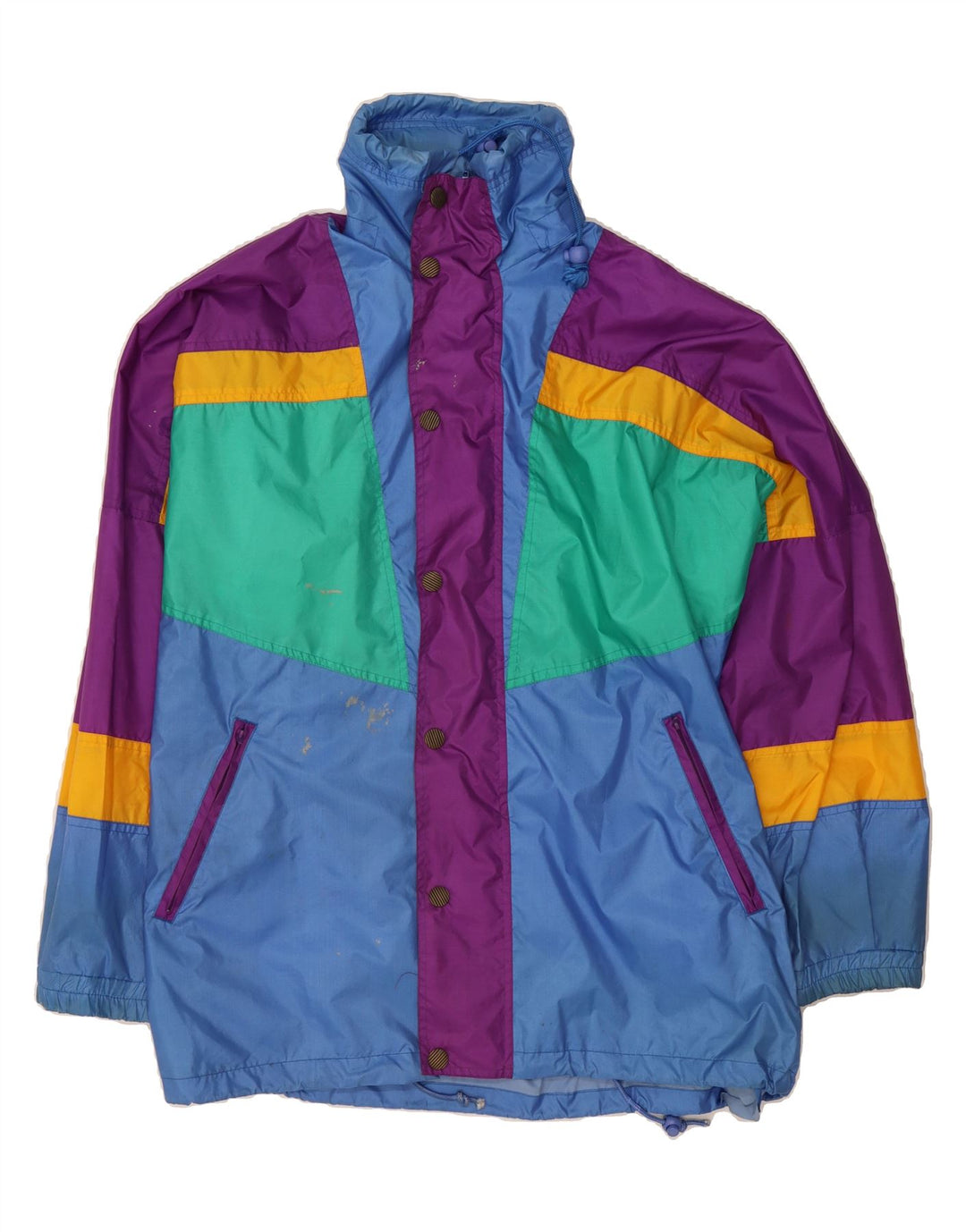 CAMPAGNOLO Mens Windbreaker Jacket UK 36 Small Multicoloured Colourblock Vintage Campagnolo and Second-Hand Campagnolo from Messina Hembry 