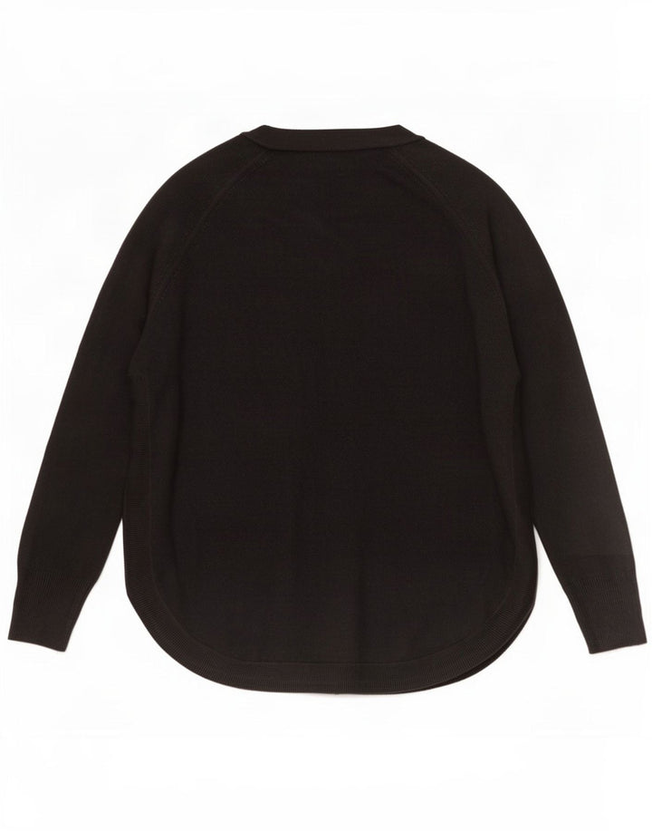 Marks & Spencer Pull cardigan long pour femme UK 14 Noir moyen