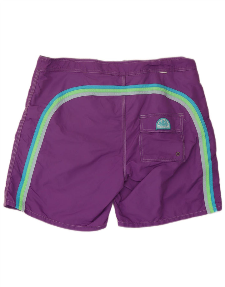 Sundek Short de bain pour homme en nylon violet Taille L