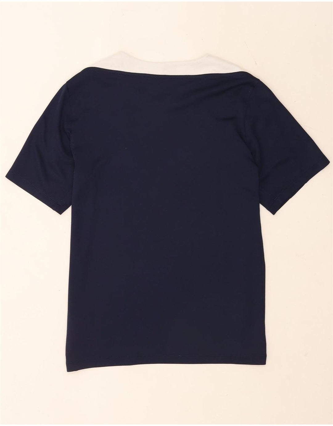 Nike Hommes Dri Fit Slim T-Shirt Haut Large Bleu Marine Colorblock Polyester