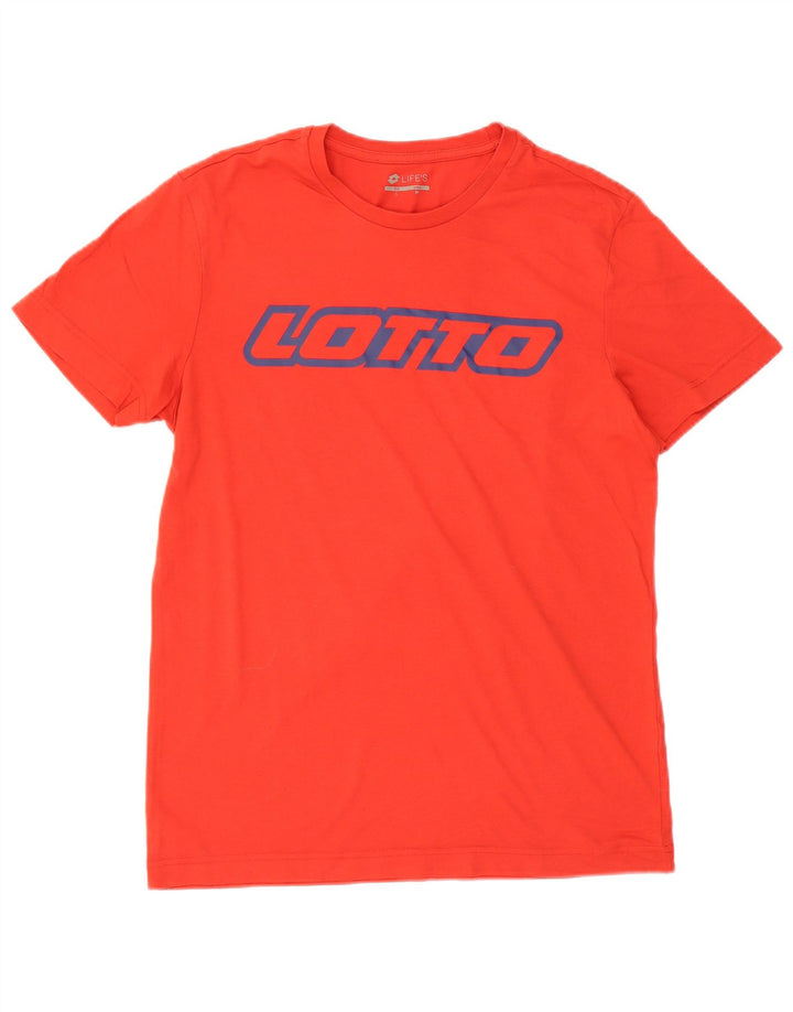 Lotto T-Shirt Graphique Homme Rouge Moyen