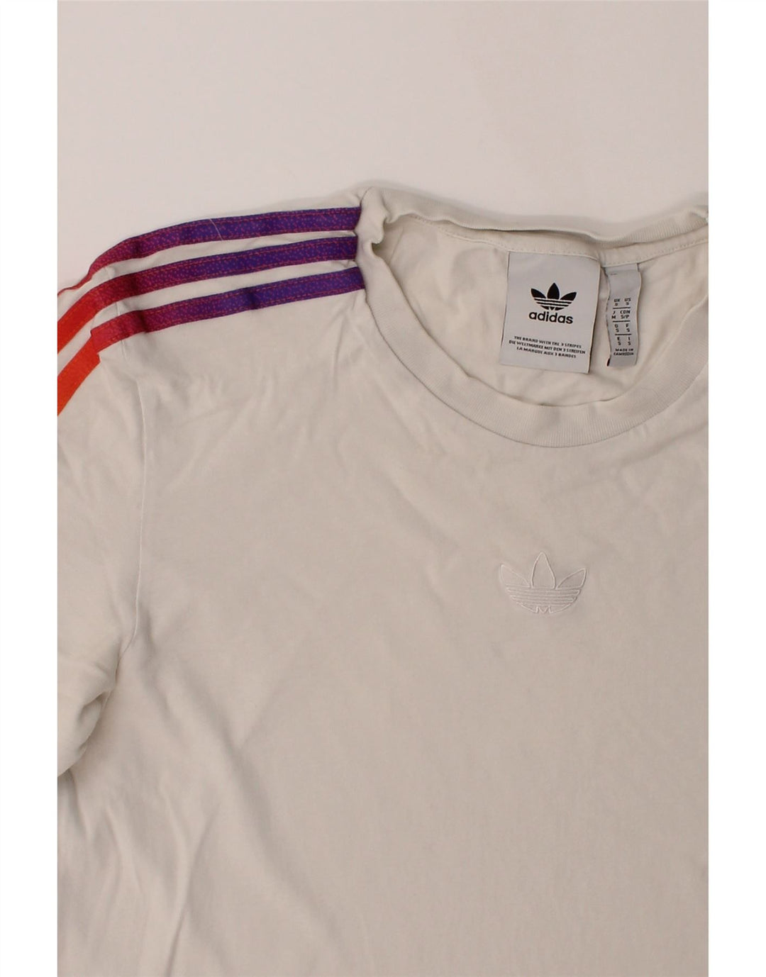 ADIDAS Mens T-Shirt Top Small White Cotton Vintage Adidas and Second-Hand Adidas from Messina Hembry 