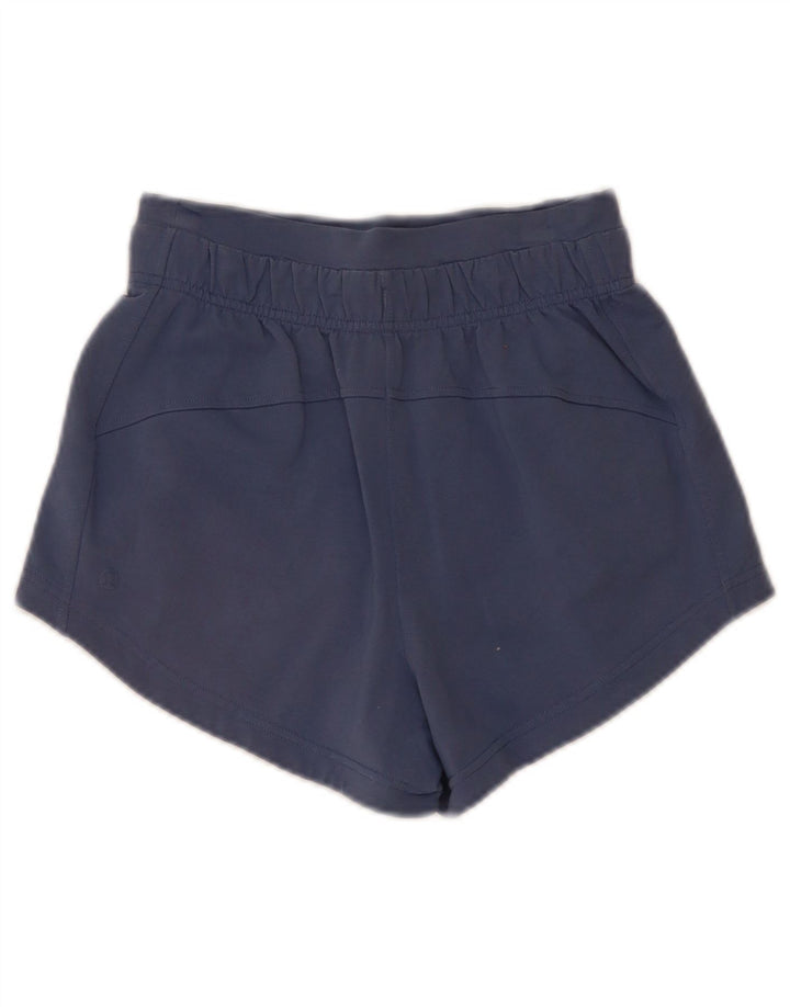Lululemon Short de sport pour femme US 4 Small Bleu marine en coton