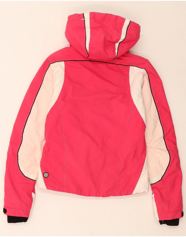COLMAR Veste de ski à capuche pour femme EU 38 Small Rose Colourblock