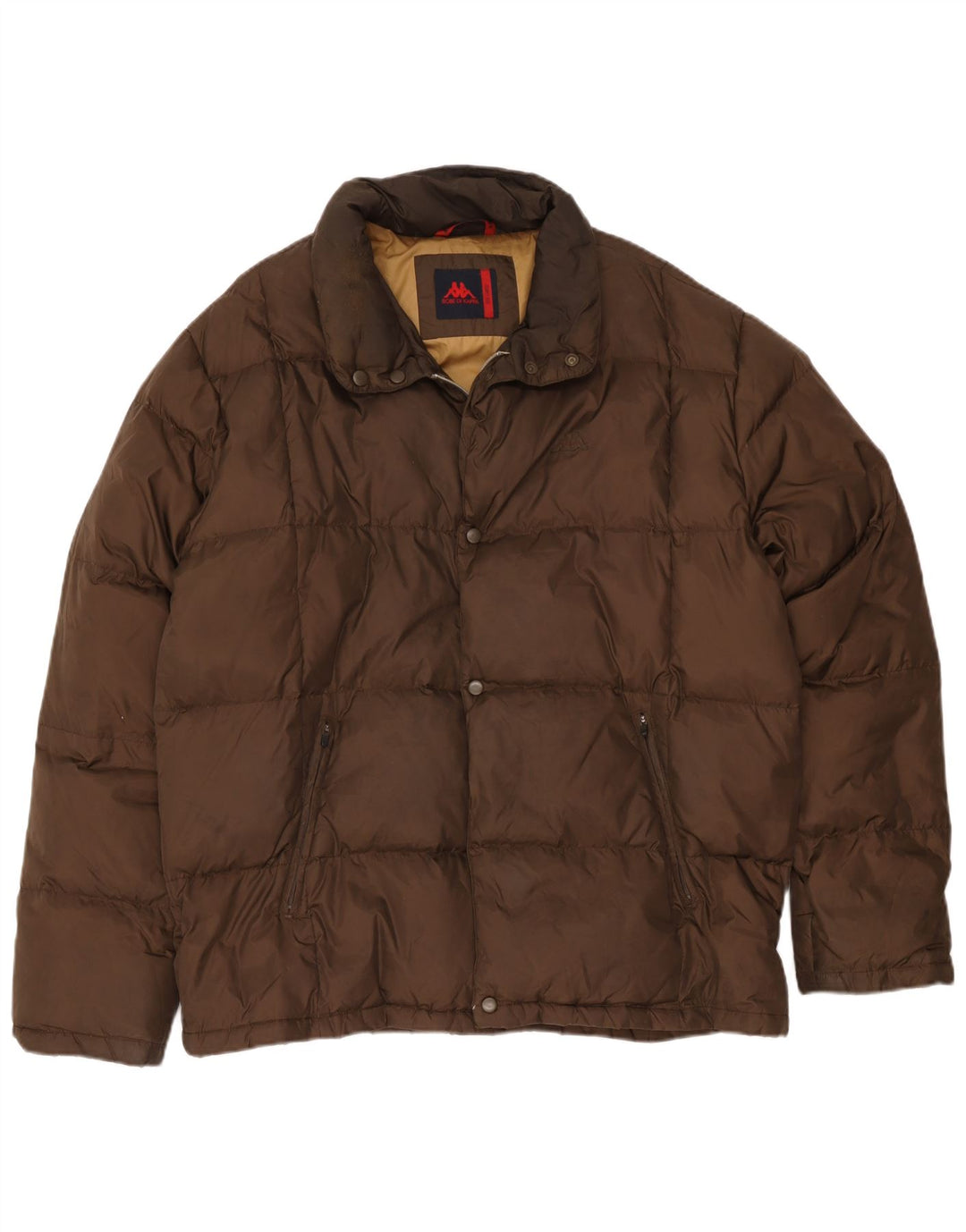 Kappa Veste matelassée pour femme UK 46 3XL Marron Polyamide