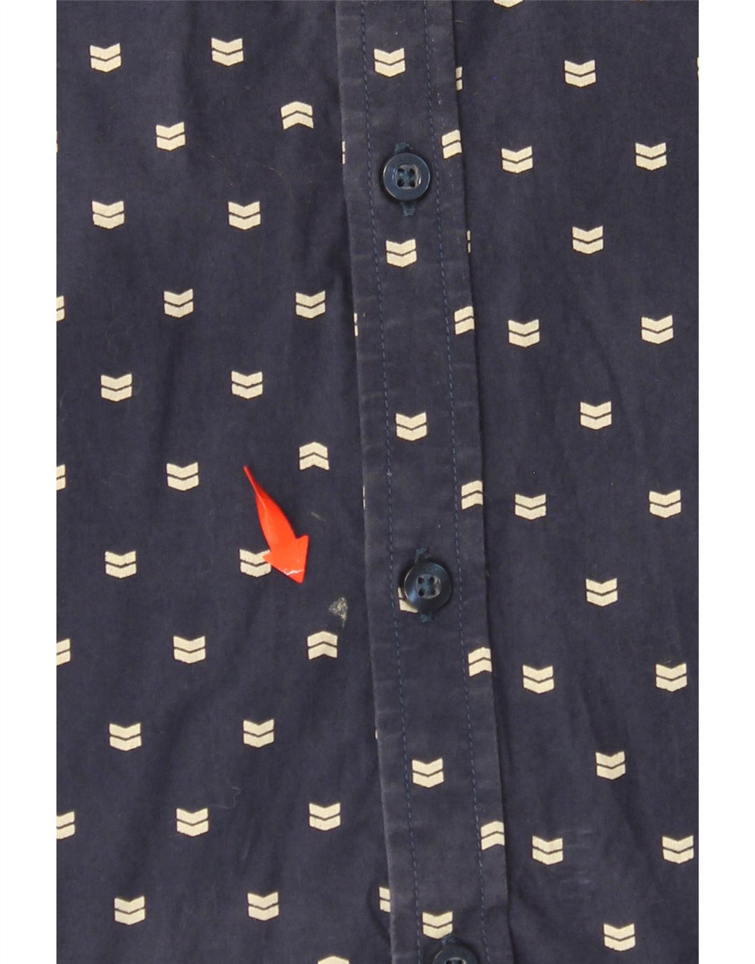 BILLABONG Chemise Slim Fit à Manches Courtes pour Homme en Coton à Pois Bleu Marine Moyen