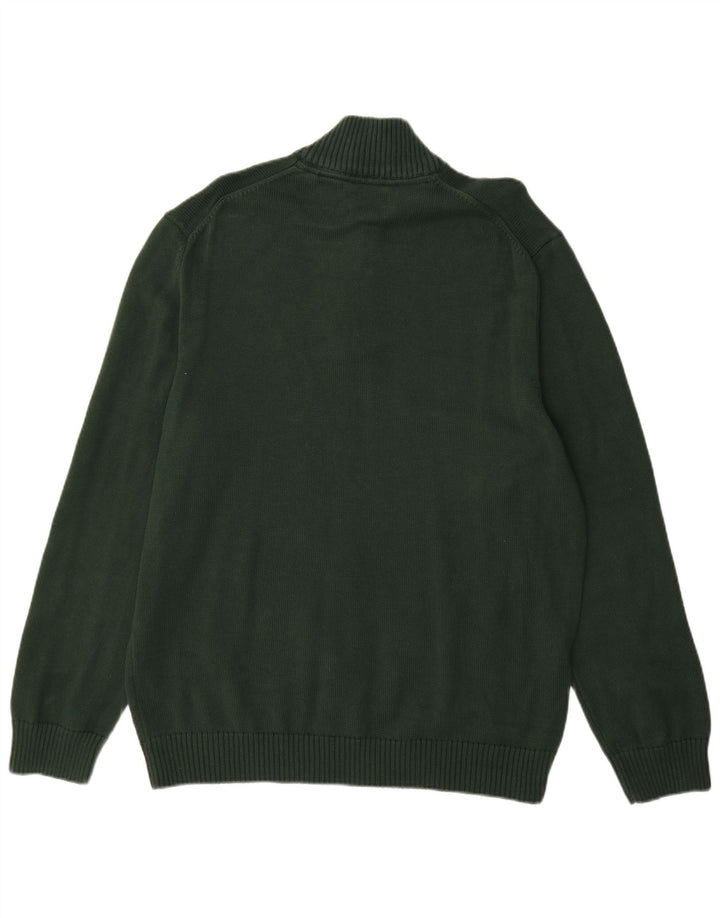 Gant Pull col zippé homme 2XL vert coton