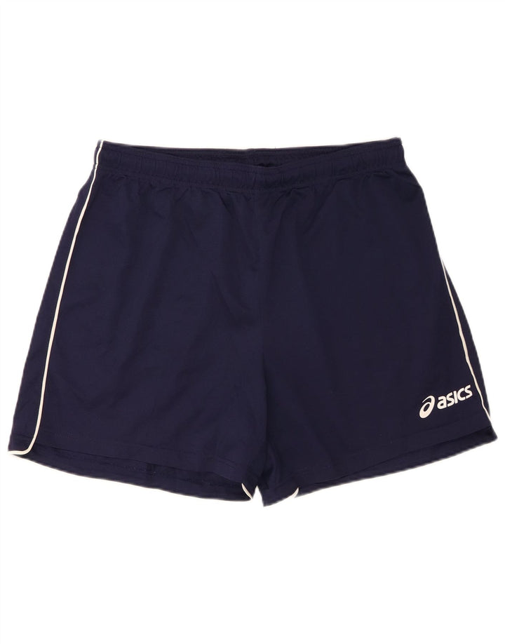 Asics Short de Sport Garçon 15-16 Ans 2XL Bleu Marine Polyester