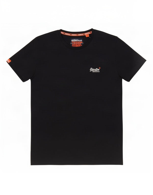 Superdry Mens T-Shirt Top Medium Navy Blue Cotton