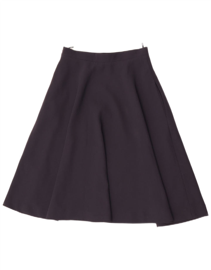 Armani Jupe trapèze pour femme IT 40 Small W26 Bleu marine Polyester