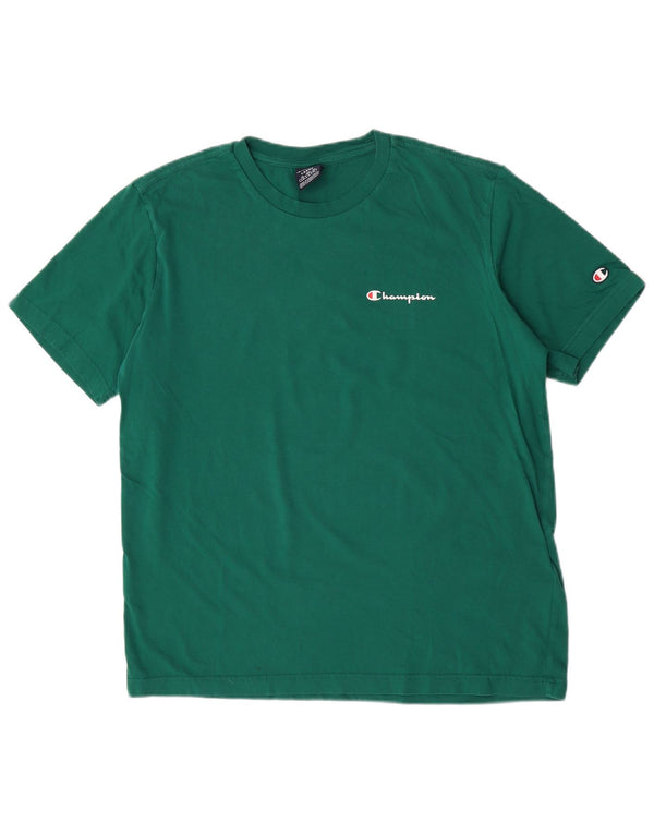 Champion T-Shirt Homme Haut Large Vert Coton