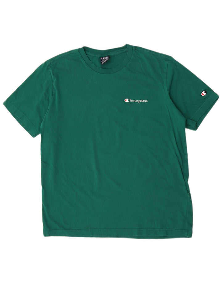 Champion T-Shirt Homme Haut Large Vert Coton