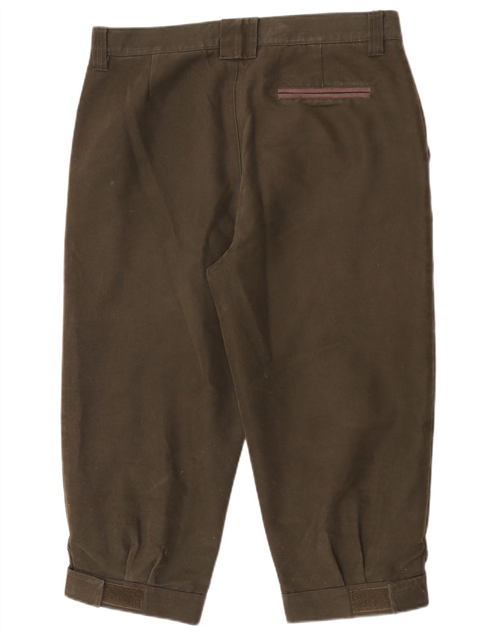Musto Pantalon capri d'équitation pour homme EU 50 Large W34 L21 Kaki Polyester