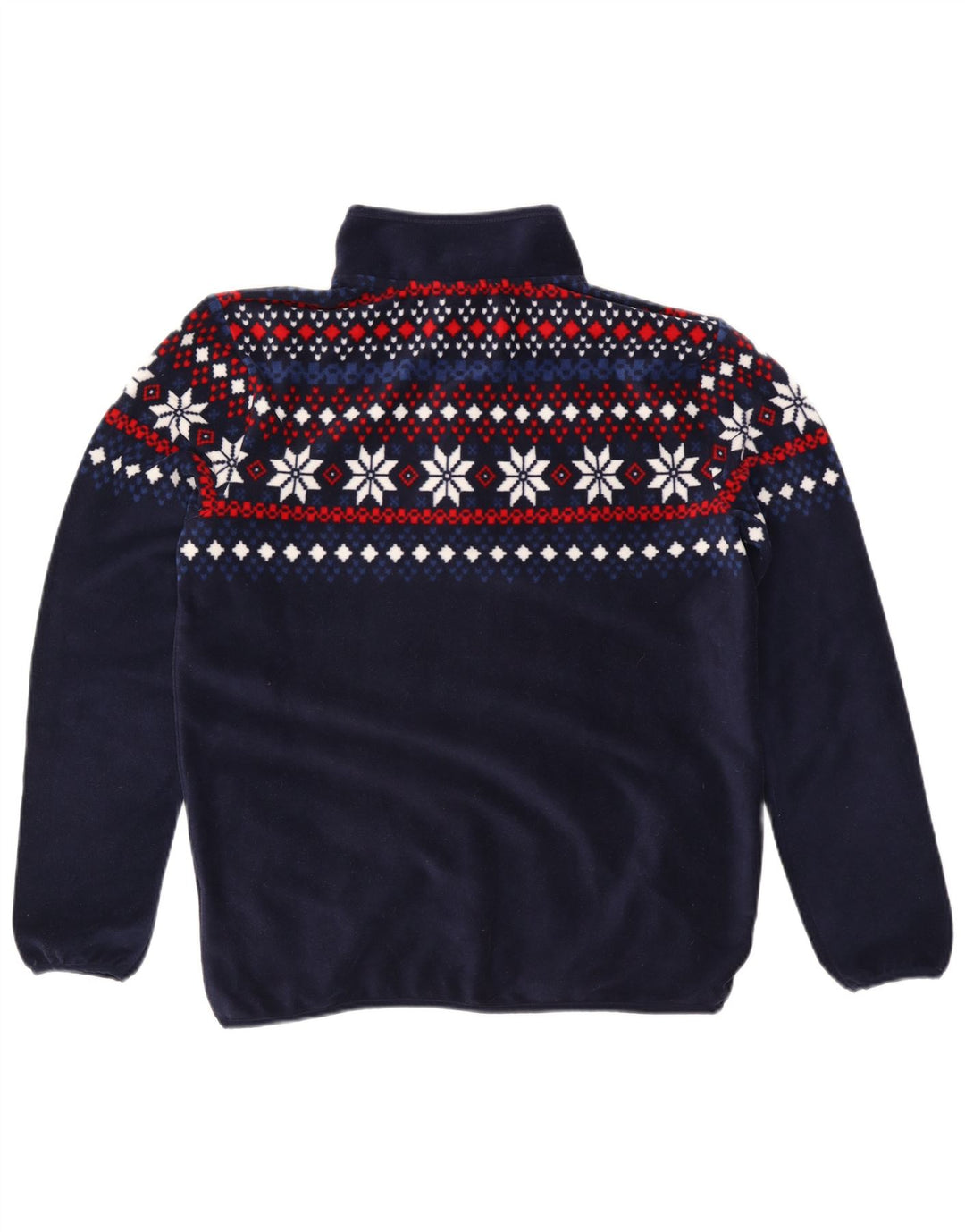 TCM Haut de survêtement à col zippé pour homme Bleu marine moyen Fair Isle