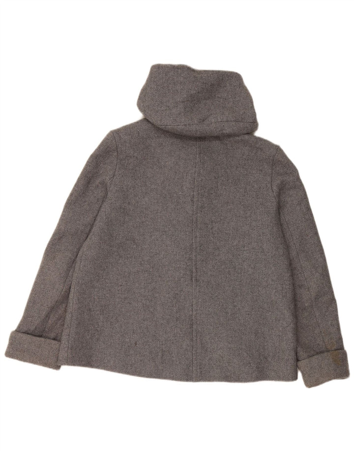 Zara Womens Bomber Jacket UK 14 Laine Gris Moyen