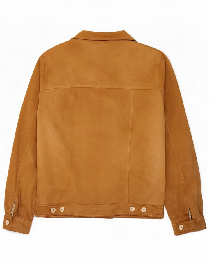 Vintage Veste en daim pour homme UK 38 Beige moyen