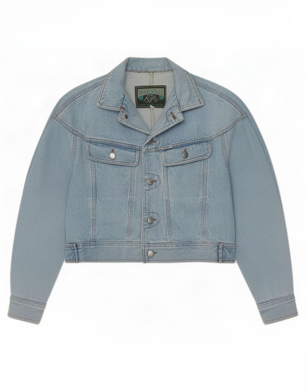 Rifle Veste en jean courte pour femme UK 16 Grand Bleu