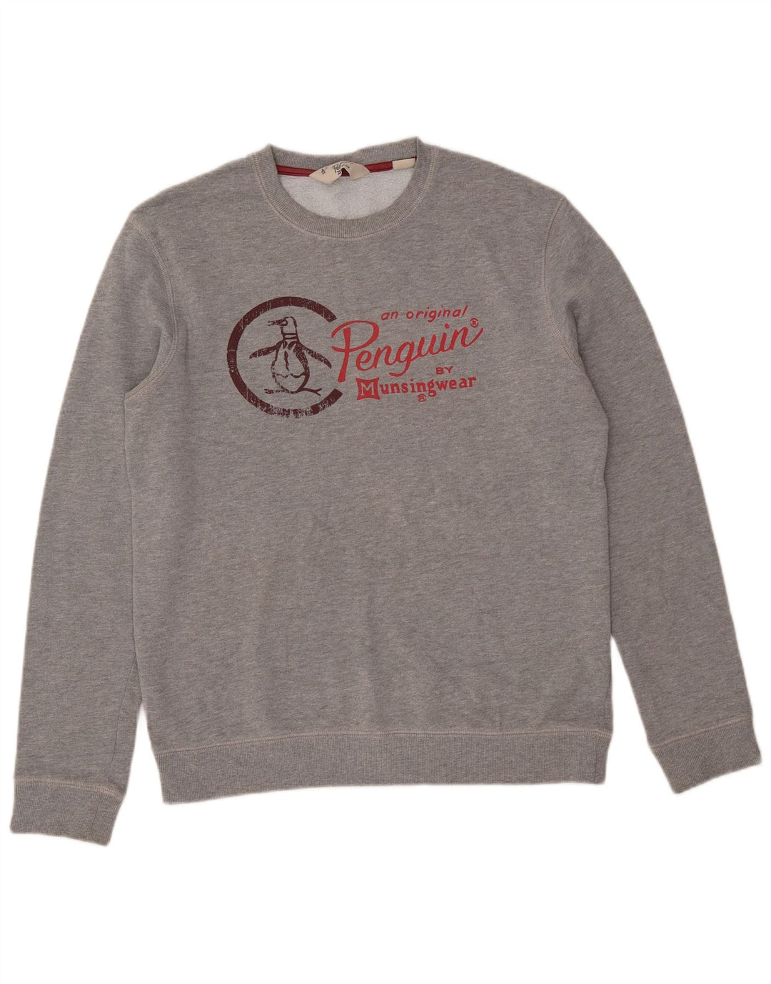 PENGUIN Sweat-shirt graphique pour hommes, grand, gris, coton