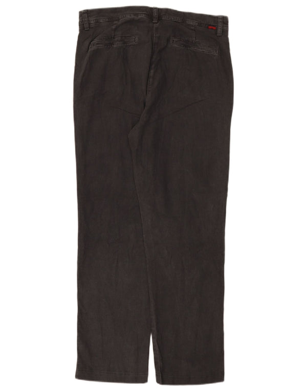 Kappa Pantalon Chino Droit Femme IT 42 Medium W30 L27 Gris Coton
