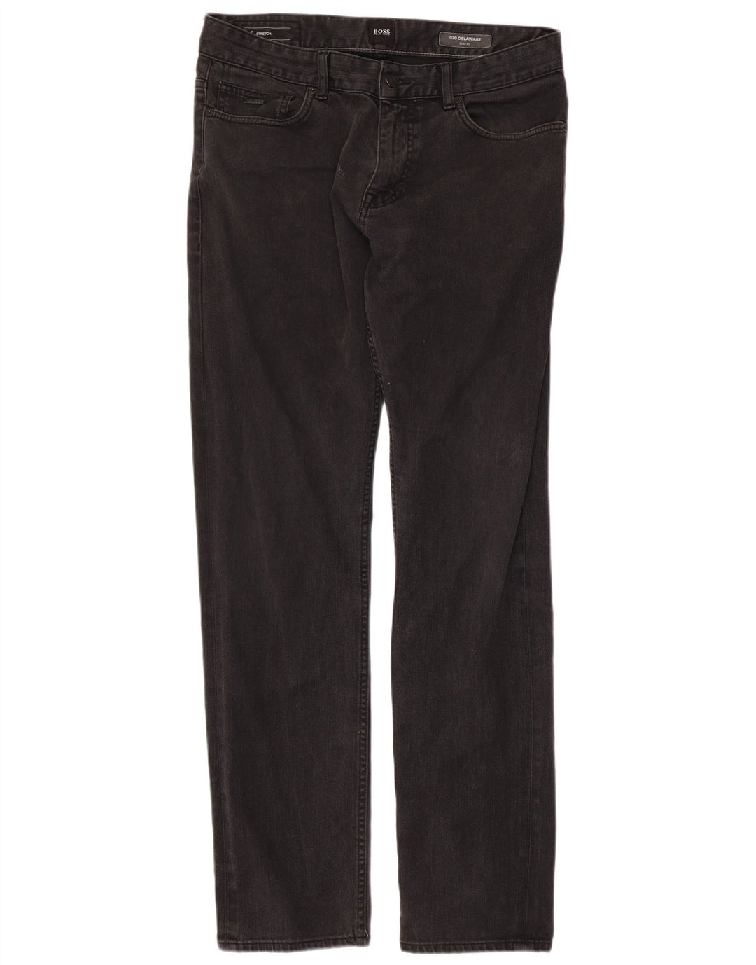 HUGO BOSS Jean Slim Delaware Femme W34 L32 Coton Noir