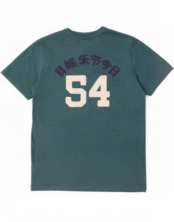 Superdry T-Shirt Graphique Homme Vert Moyen Coton