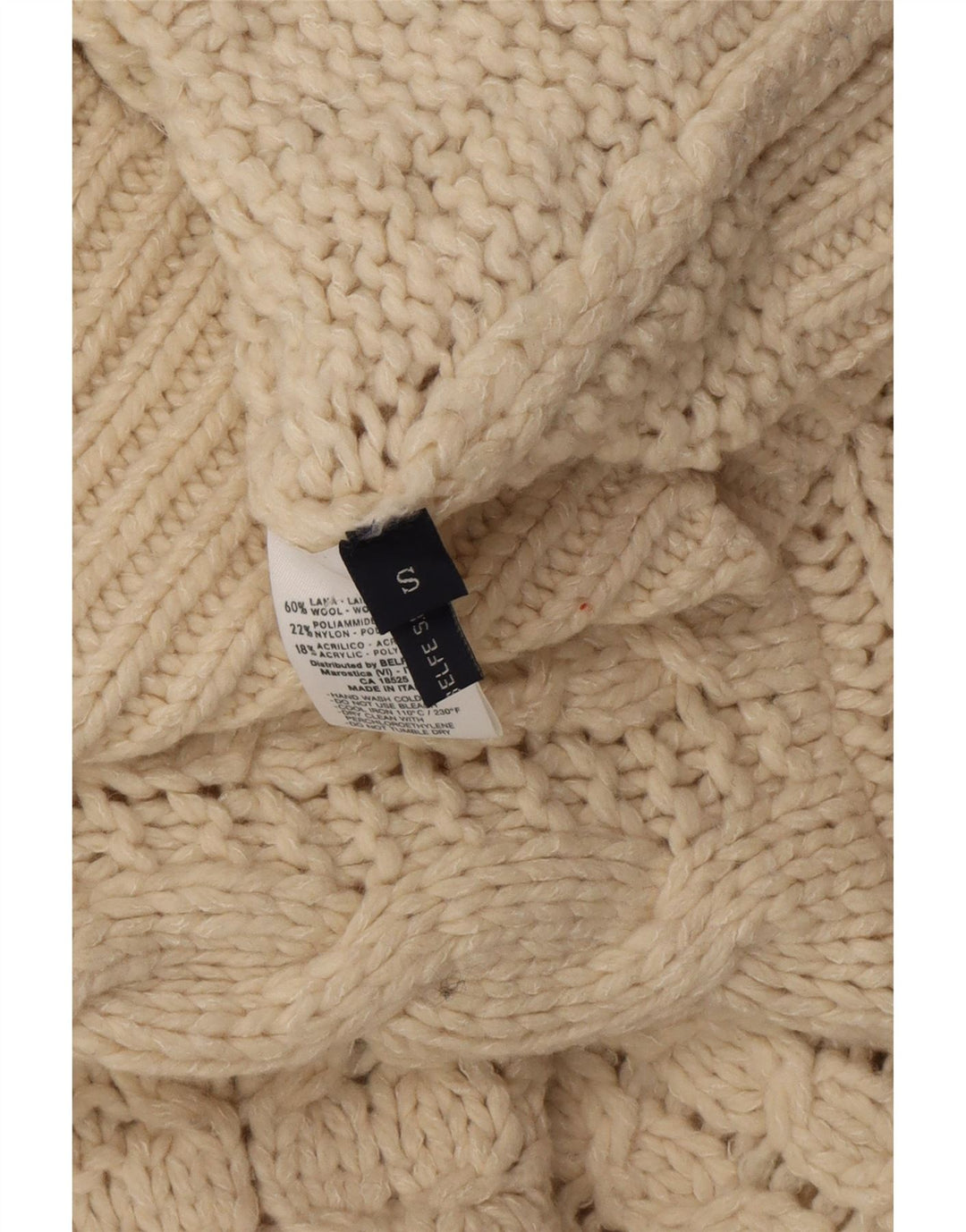 Post Card Cardigan entièrement zippé pour homme en laine blanc cassé