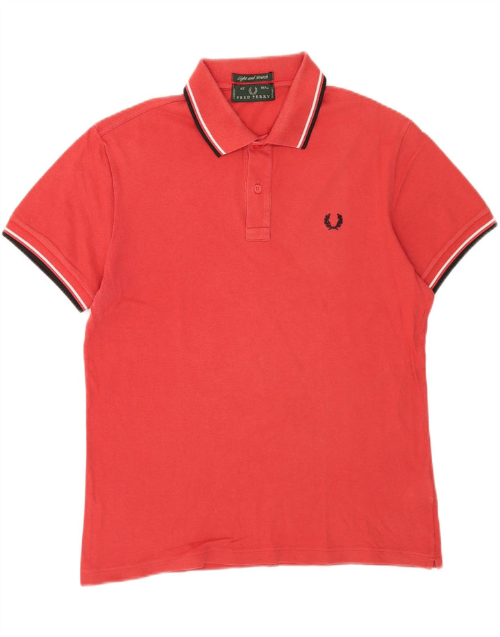 Fred Perry Polo Homme Rouge Moyen Coton