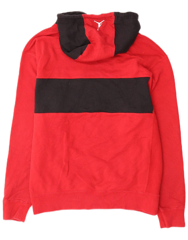 Jordan Pull à capuche pour homme XL en coton color block rouge