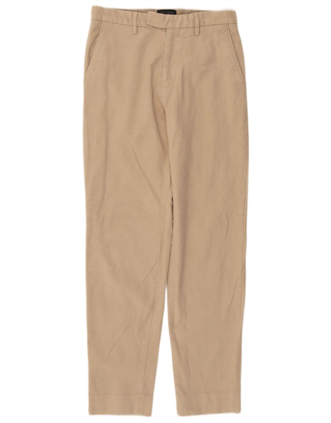 Ted Baker Pantalon De Costume Droit Femme W28 L29 Coton Beige