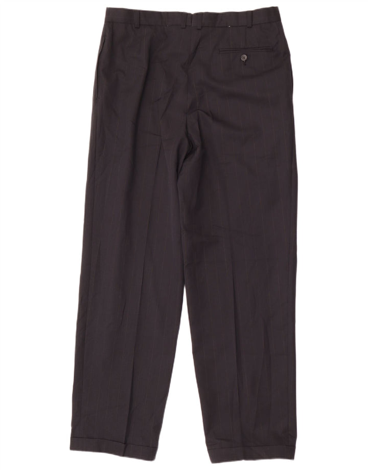 Marks & Spencer Pantalon de costume pour homme W36 L31 Bleu marine Polyester