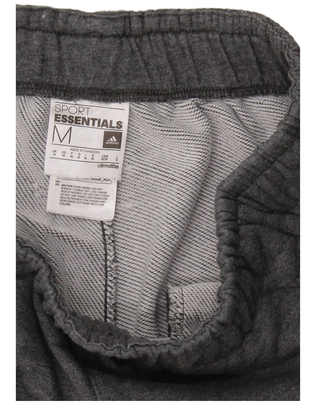 ADIDAS Pantalon de Survêtement Climalite Homme Gris Moyen Coton