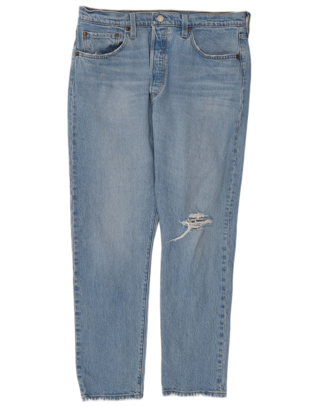 Levi's Jean Droit 501 Femme Bleu W32 L28 Coton Bleu