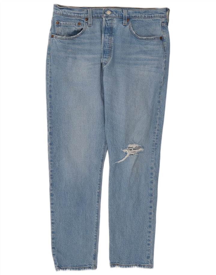 Levi's Jean Droit 501 Femme Bleu W32 L28 Coton Bleu