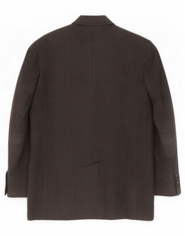 Gant Pardessus Homme UK 42 XL Gris Chevrons Polyester