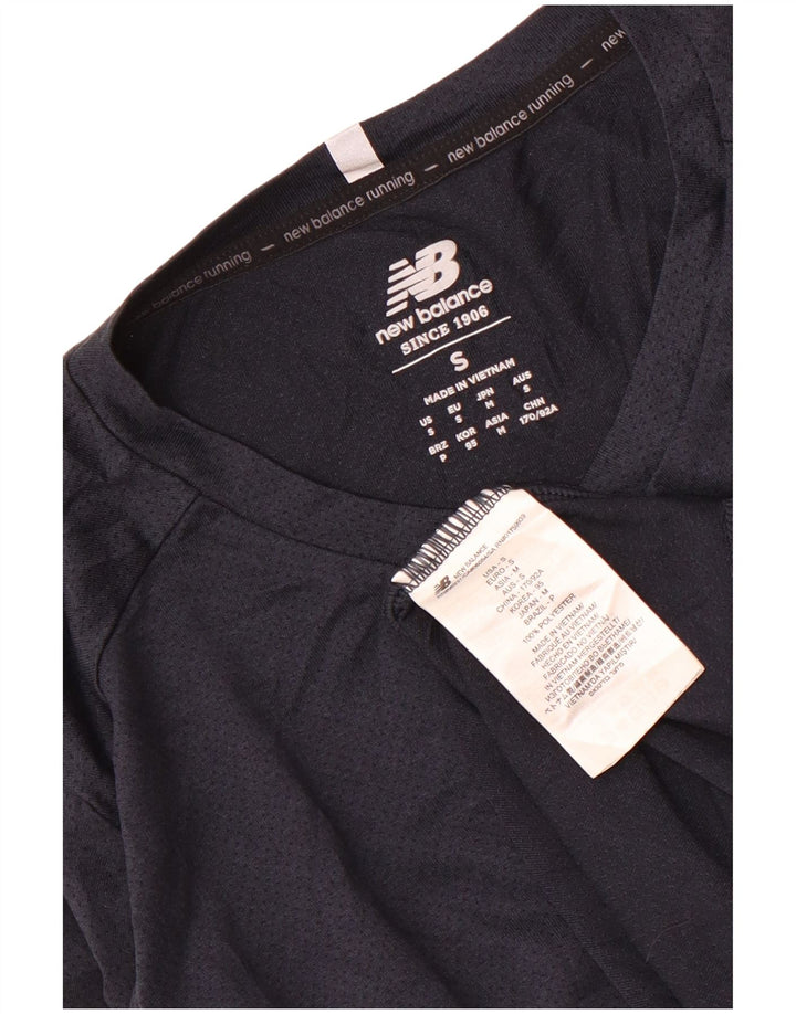 New Balance T-Shirt Homme Haut Petit Bleu Marine Polyester