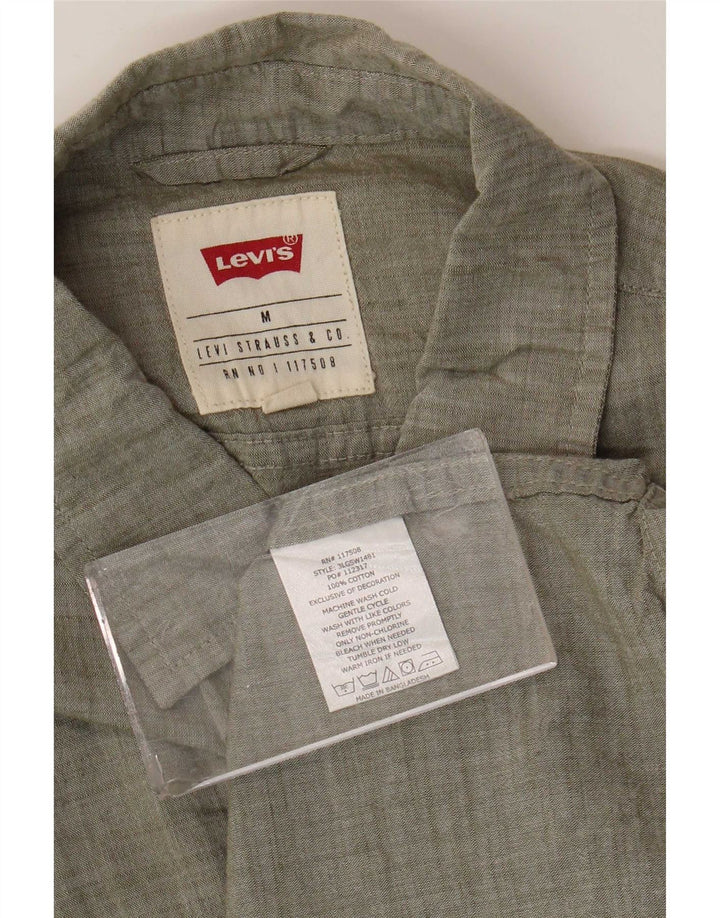 Levi's Chemise à Manches Courtes Homme Gris Moyen Coton
