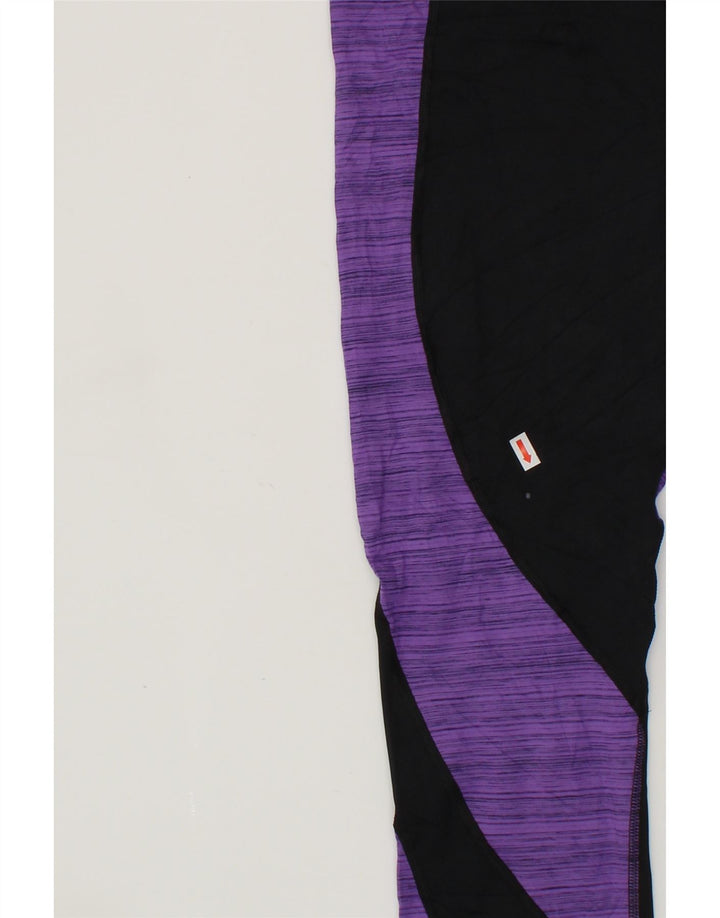 CHAMPION Womens Leggings UK 10 Small  Black Colourblock Polyester Vintage Champion and Second-Hand Champion from Messina Hembry 