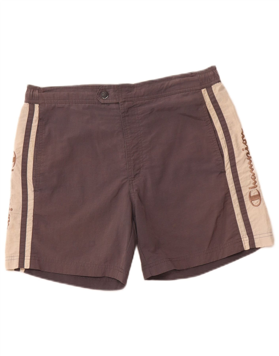 CHAMPION Short de Bain Graphique Homme Petit Gris Colorblock Polyamide