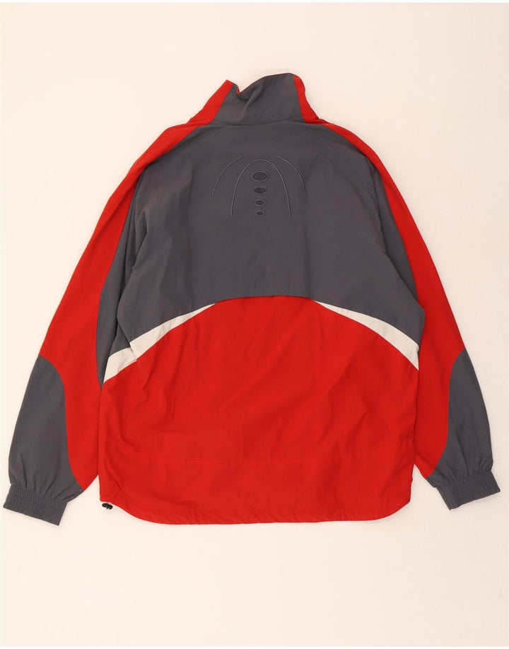 LOTTO Mens Tracksuit Top Jacket Large Red Colourblock Nylon Vintage Lotto and Second-Hand Lotto from Messina Hembry 